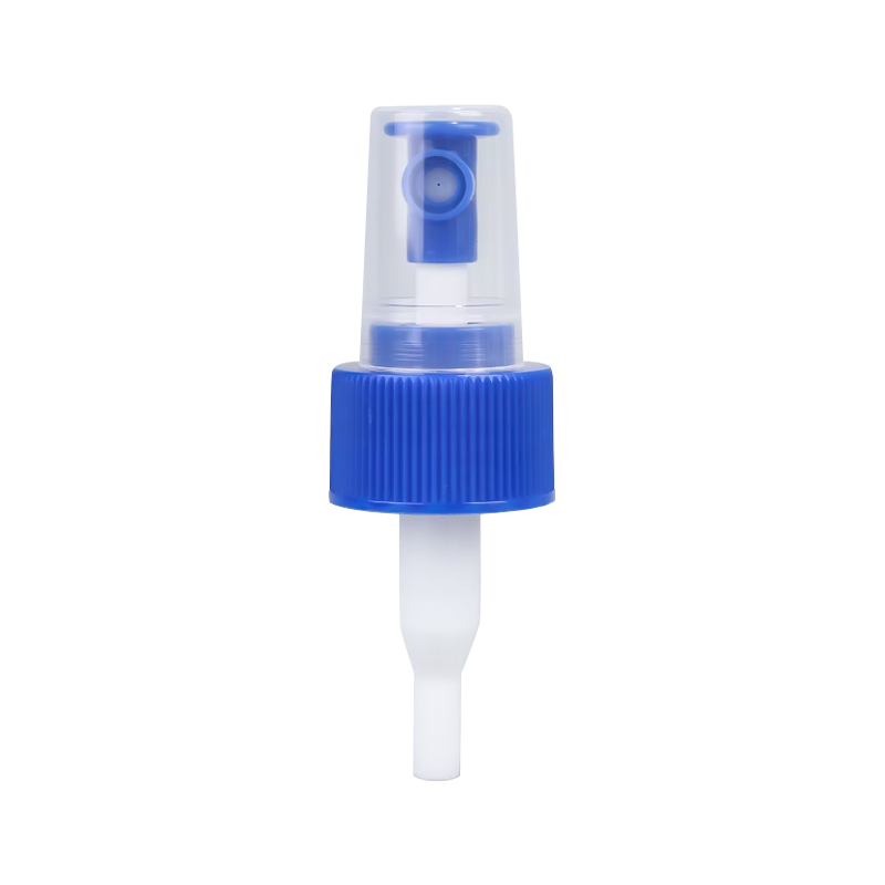 Blauwe kleine vingerpompspuiter